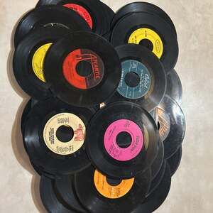 Lot of 51 Mixed Genre 45 RPM 7" Vinyl Jukebox Records
